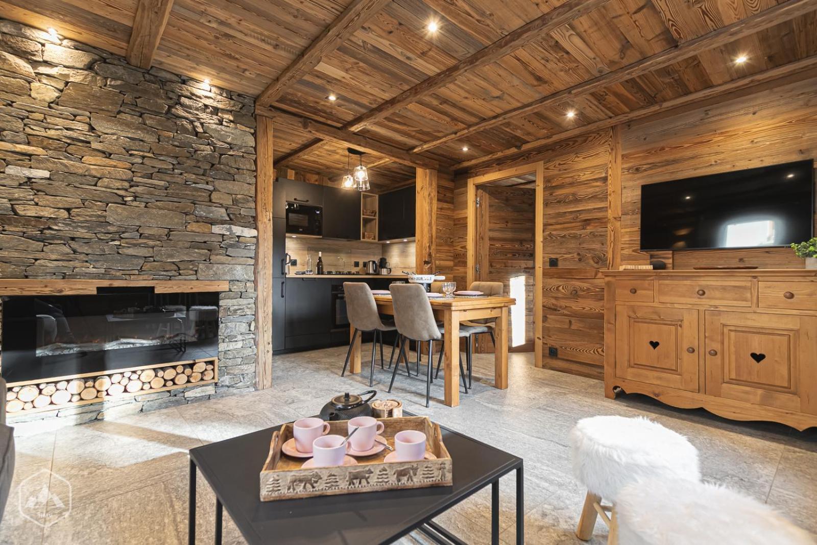 Chalet Les Cocales Residence Sejour Et Nuitees B&B - Appartement Pin Cembro Bessans Buitenkant foto